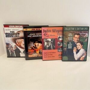 John Wayne The Quiet Man/ Westerns/ Classics Movie Bundle of 4 DVDs/ 6 Movies